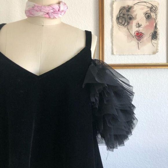 Lazy Oaf GEM Swanning Around Dress Velvet Cold Sho - Picture 3 of 10